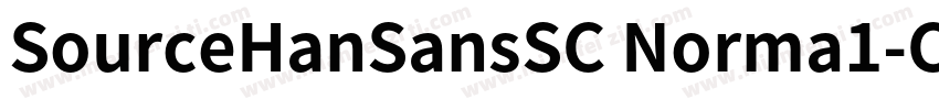 SourceHanSansSC Norma1-CBpC-EUC-H字体转换